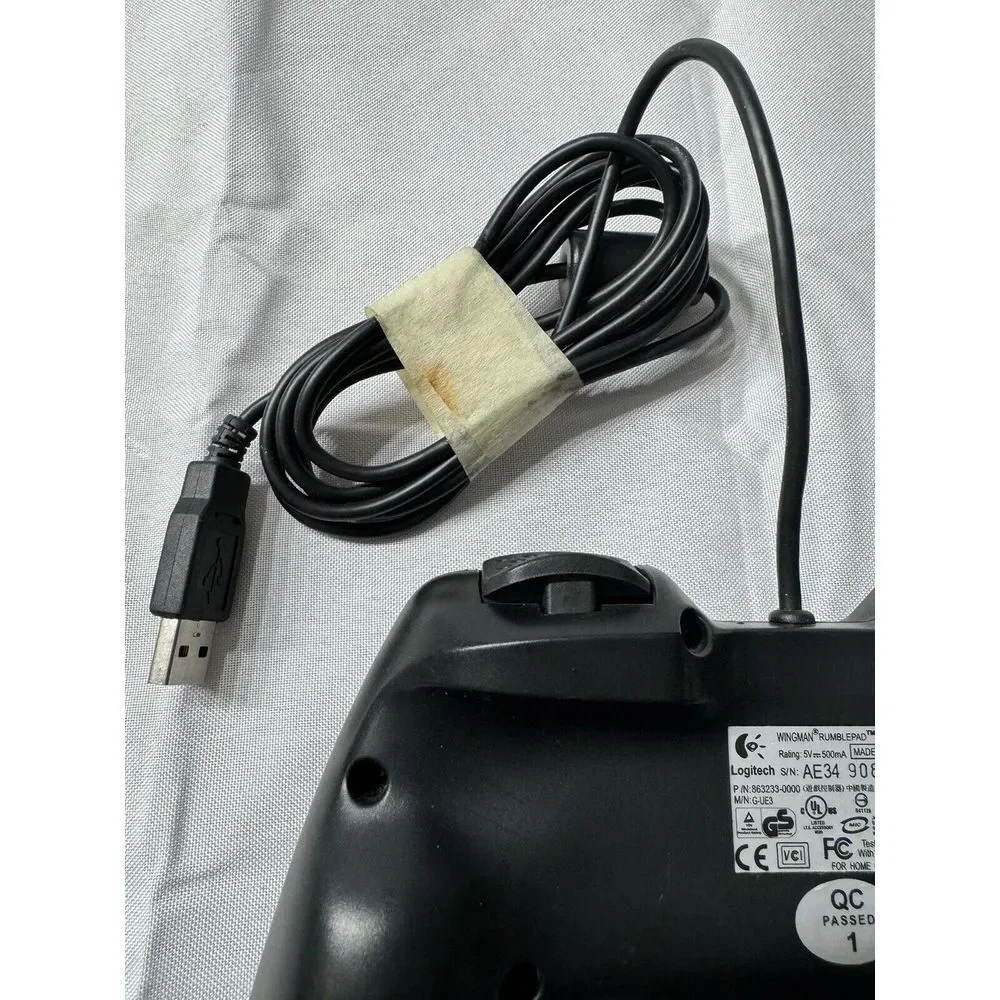 Logitech Wingman‎ Rumblepad OEM USB Controller AR34 908416 Christmas! Tested